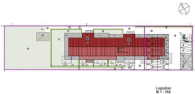 Lageplan - Dachterrasse und Balkon, 2-Zi-Wohnung PKW-Stp, PV-Solar für die Wärmepumpen in Rosdorf, Göttinger Str. 47 a