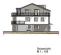 Ansicht Osten - 3-Zimmer-Wohnung mit Einstellplatz, Balkon, PV-Solar für die Wärmepumpen in Rosdorf, Göttinger Str. 47 a