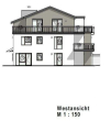 Ansicht Westen - 2 große Dachterrassen, 4-Zi-Wohnung 2 PKW-Stp, PV-Solar für die Wärmepumpen in Rosdorf, Göttinger Str. 47 a